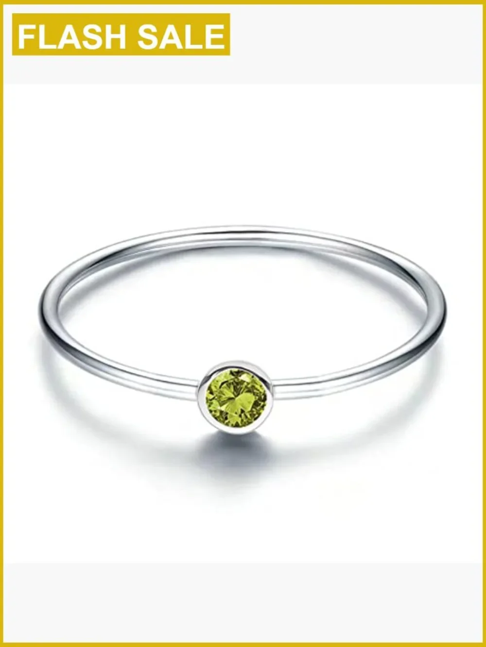 925 Sterling Silver Mother Daughter Birthstone Ring Set Stackable Family Jewelry